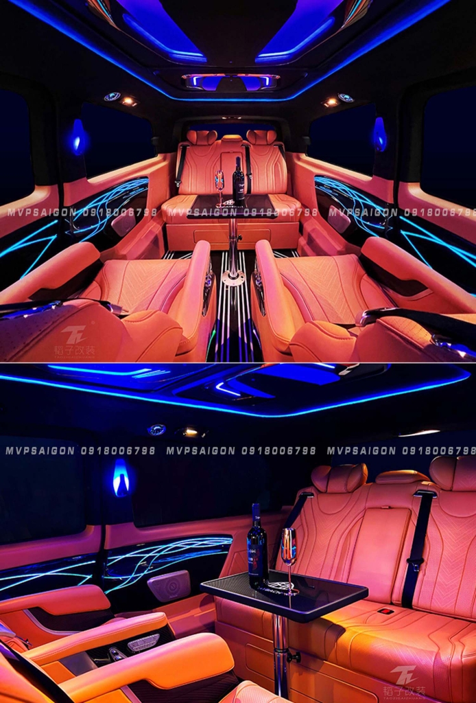 Ghế sofa băng ba ngả giường phẳng matxa dành riêng Benz V250