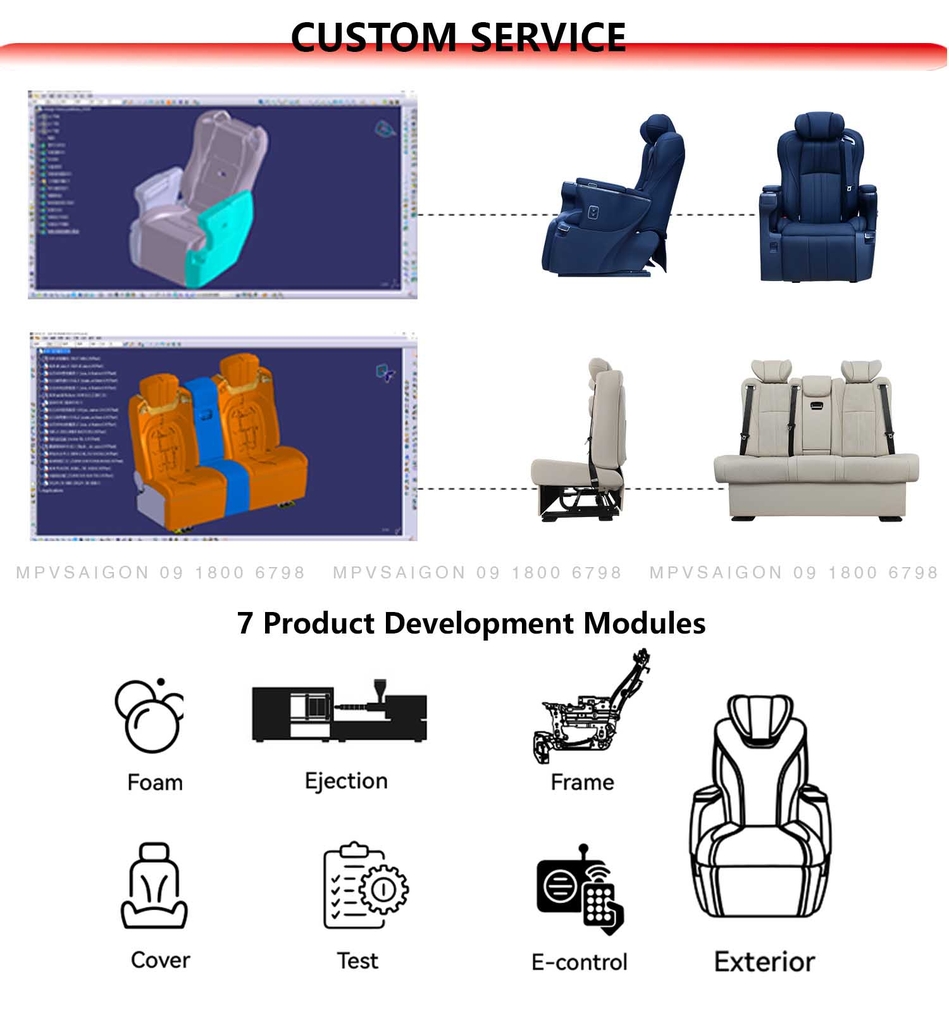 Ghế thương gia Limousine sofa bed Forever tại MPVSAIGON