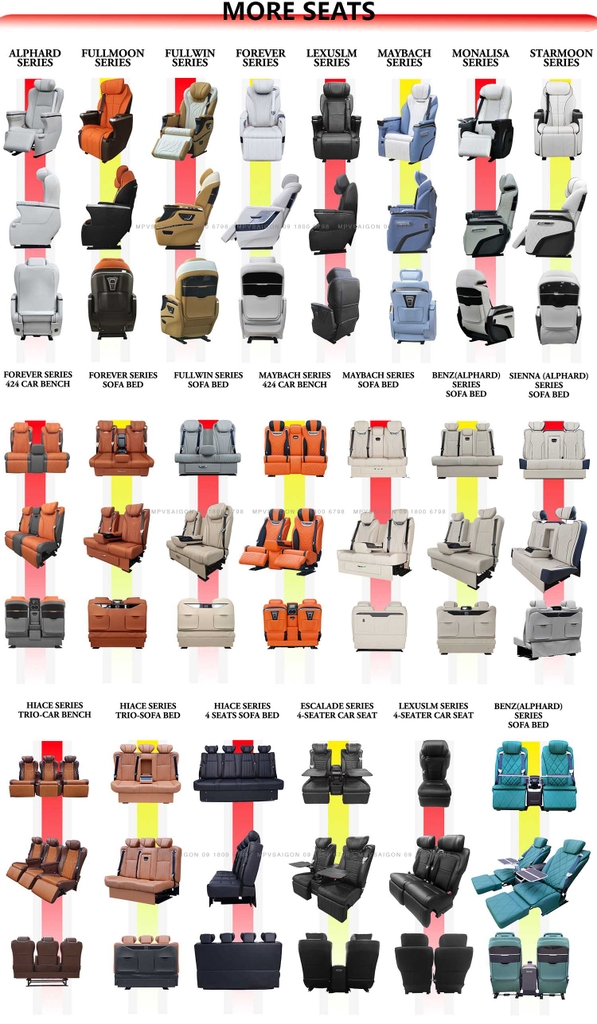 Ghế Thương gia Limousine Lexus LM tại MPVSAIGON