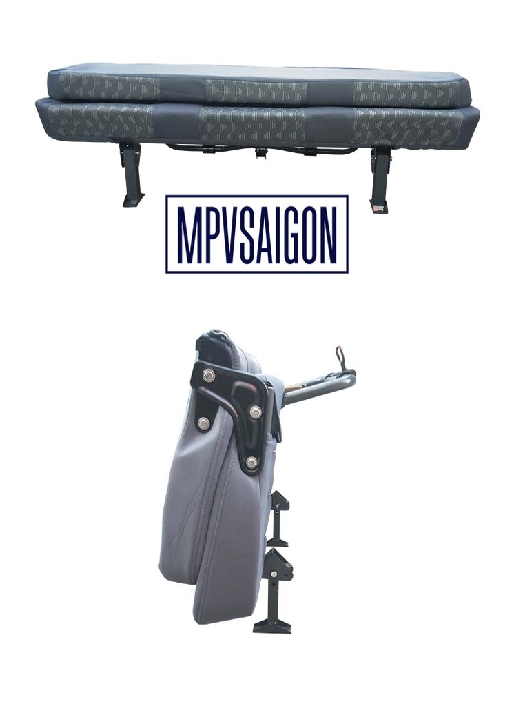 Ghế ô tô ngả thành giường - ghế xếp vách ô tô - ghế băng ba ngả thành giường xe ô tô limousine