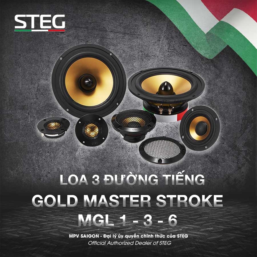 Loa 3 Way STEG GOLD MASTER STROKE MGL 1 - 3 - 6