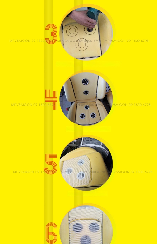 Quạt thông gió mát ghế - sưởi nhiệt ghế xe Mercedes Benz C-class E-class GLC GLB