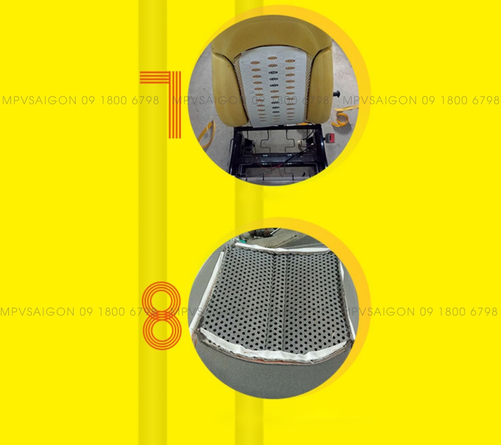 Quạt thông gió mát ghế - sưởi nhiệt ghế xe Mercedes Benz C-class E-class GLC GLB