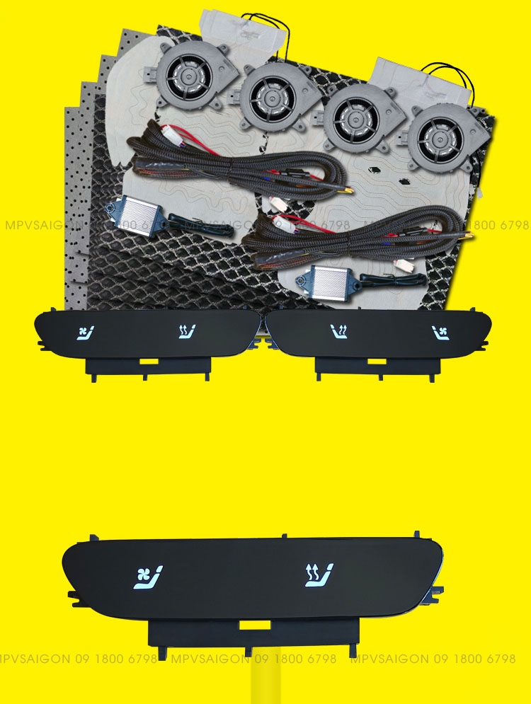 Quạt thông gió mát ghế - sưởi nhiệt ghế xe Mercedes Benz C-class E-class GLC GLB