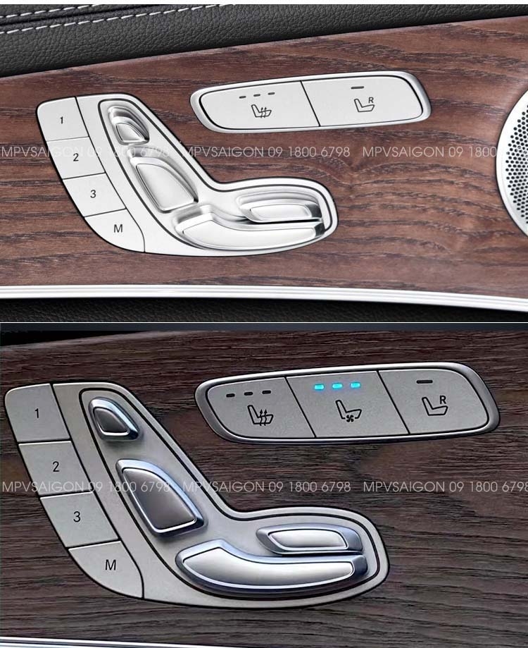 Quạt thông gió mát ghế - sưởi nhiệt ghế xe Mercedes Benz C-class E-class GLC GLB