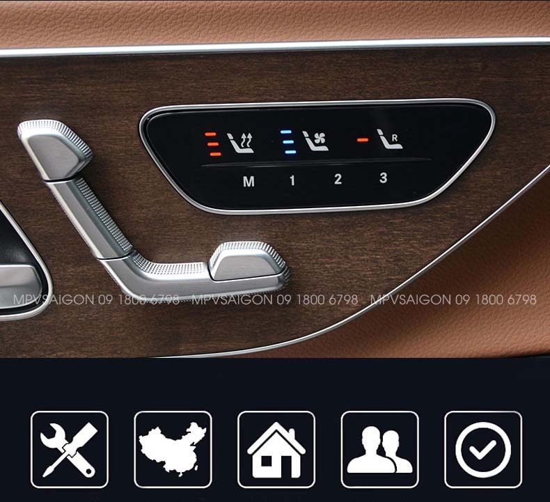 Quạt thông gió mát ghế - sưởi nhiệt ghế xe Mercedes Benz C-class E-class GLC GLB