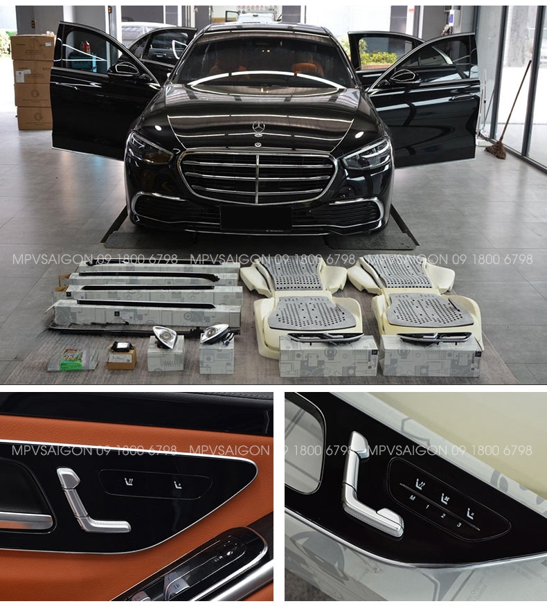 Quạt thông gió mát ghế - sưởi nhiệt ghế xe Mercedes Benz C-class E-class GLC GLB