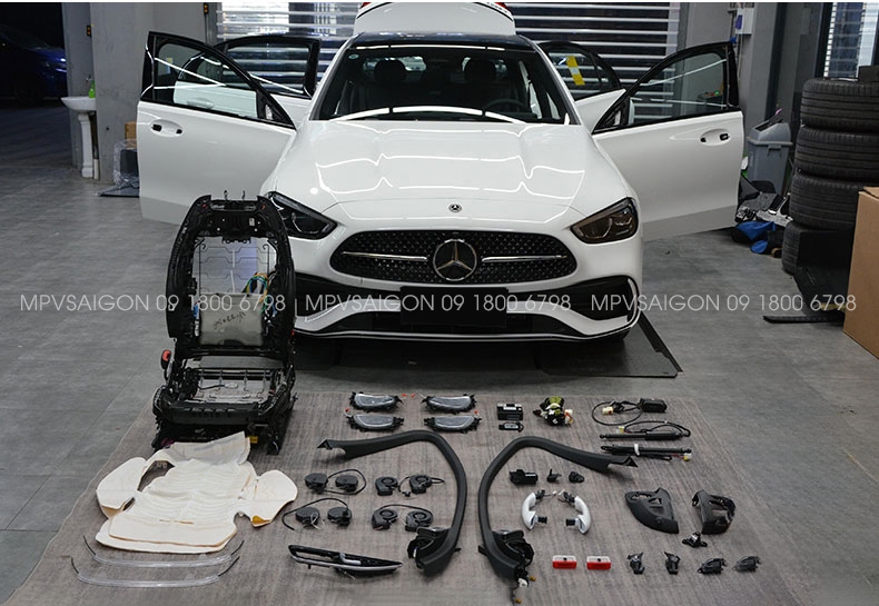 Quạt thông gió mát ghế - sưởi nhiệt ghế xe Mercedes Benz C-class E-class GLC GLB