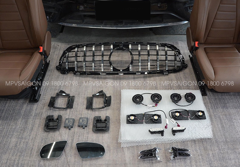 Quạt thông gió mát ghế - sưởi nhiệt ghế xe Mercedes Benz C-class E-class GLC GLB