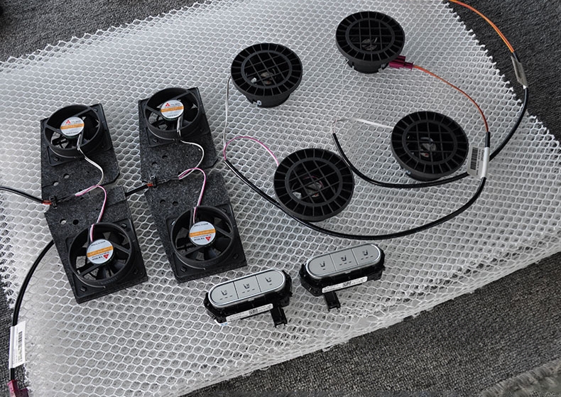 Quạt thông gió mát ghế - sưởi nhiệt ghế xe Mercedes Benz C-class E-class GLC GLB