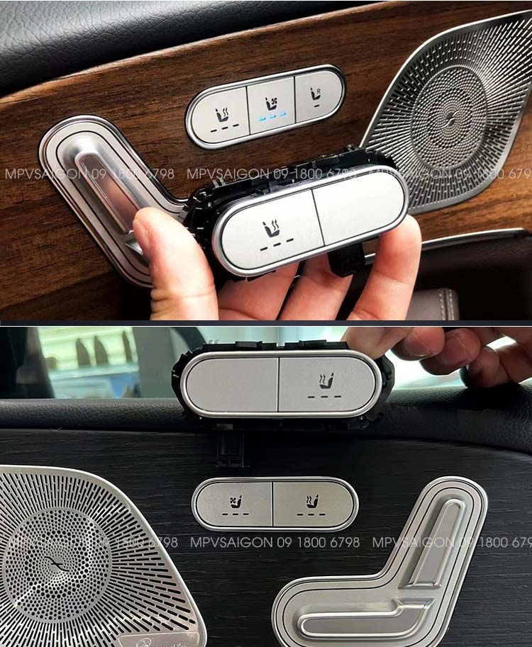 Quạt thông gió mát ghế - sưởi nhiệt ghế xe Mercedes Benz C-class E-class GLC GLB