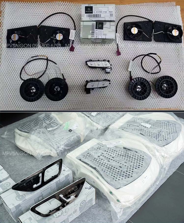 Quạt thông gió mát ghế - sưởi nhiệt ghế xe Mercedes Benz C-class E-class GLC GLB