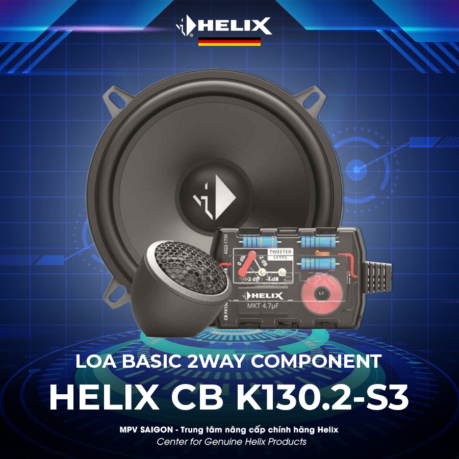 HELIX LOA BASIC 2WAY COMPONENT 5.25″ – 3 OHM CB K130.2-S3