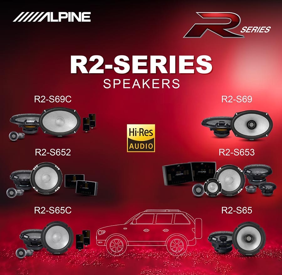 ALPINE R2-SERIES – BÙNG NỔ ÂM THANH HI-RES CHO TÍN ĐỒ EDM, ROCK VÀ RAP