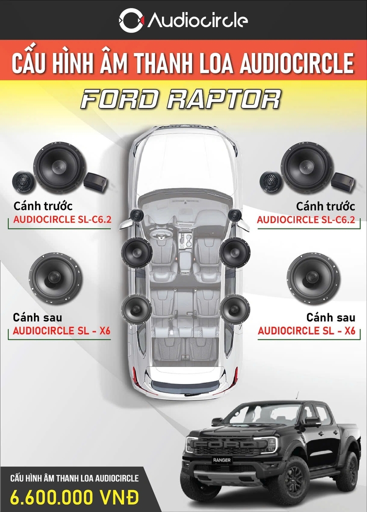 Loa phân tần 2 way- Loa phân tần AUDIOCIRCLE SL- C6.2
