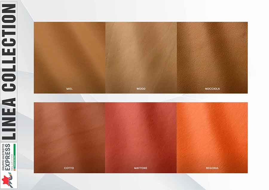 BẢNG MÀU DA LINEA TỪ GRUPPO MASTROTTO - BỘ SƯU TẬP DA BÒ CAO CẤP CHÂU ÂU