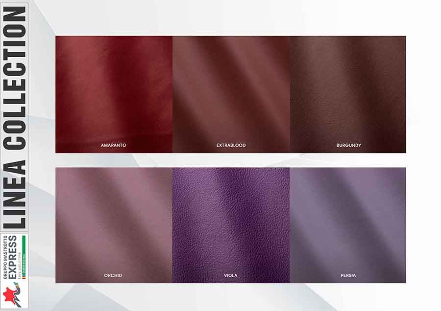 BẢNG MÀU DA LINEA TỪ GRUPPO MASTROTTO - BỘ SƯU TẬP DA BÒ CAO CẤP CHÂU ÂU