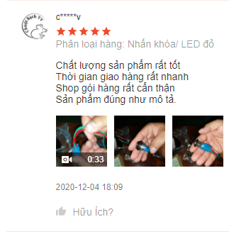 Công tắc 16mm LED nguồn nhấn khóa thân ngắn