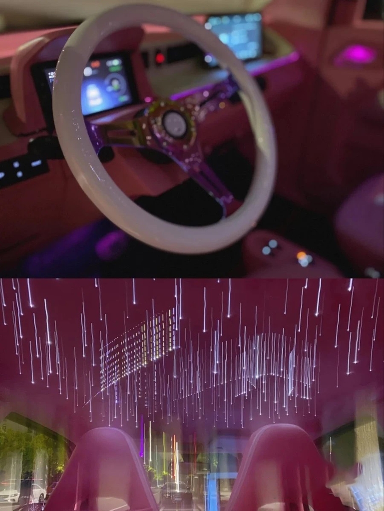 Thi công LED trần bầu trời sao xe ô tô