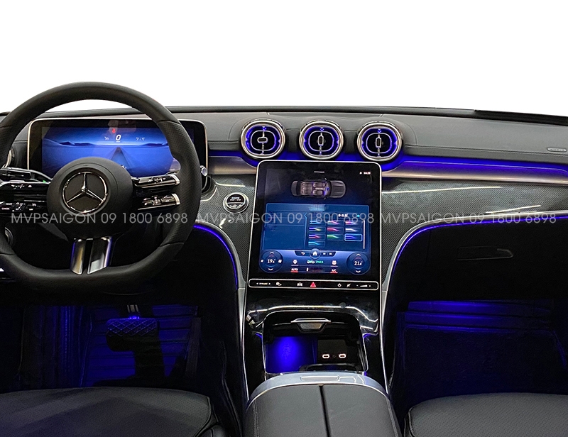 LED nội thất Benz C Class C200 C300 GLC 2022-2023