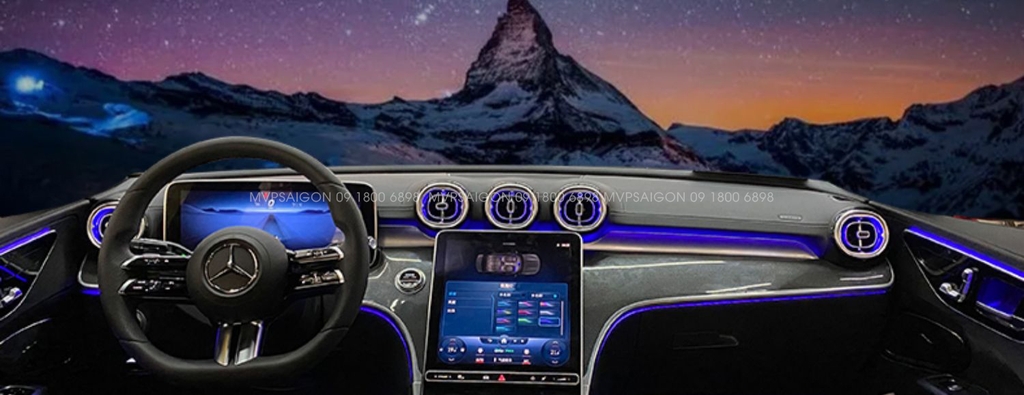 LED nội thất Benz C Class C200 C300 GLC 2022-2023