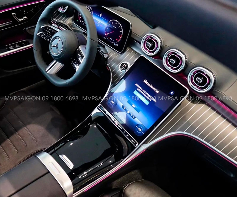 LED nội thất Benz C Class C200 C300 GLC 2022-2023