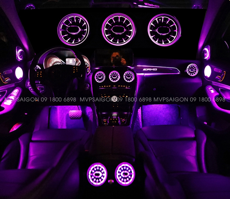 LED nội thất Benz C Class C200 C300 GLC 2022-2023