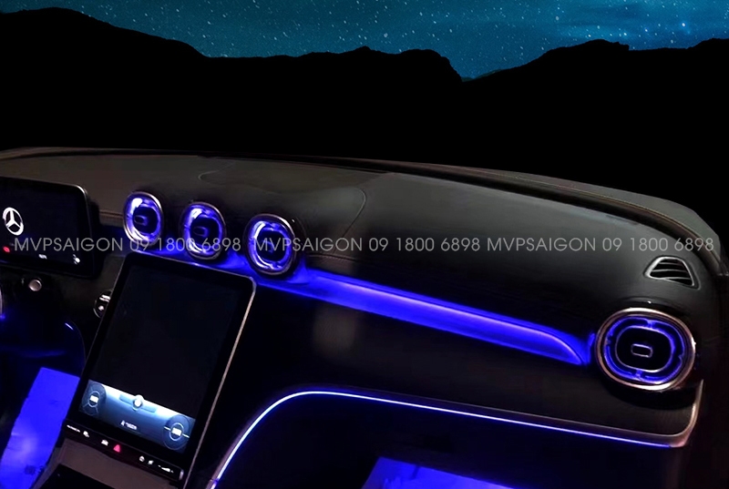 LED nội thất Benz C Class C200 C300 GLC 2022-2023