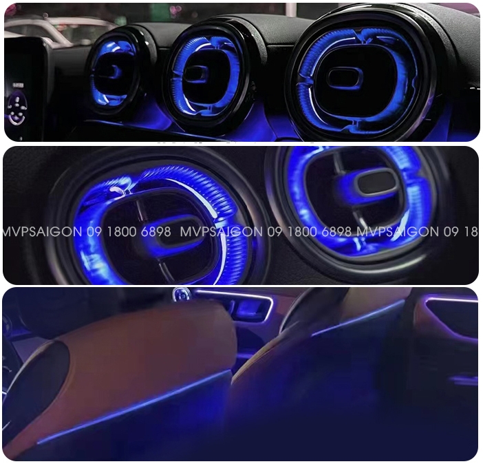 LED nội thất Benz C Class C200 C300 GLC 2022-2023