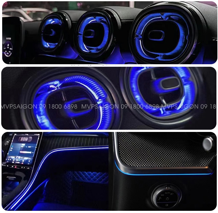 LED nội thất Benz C Class C200 C300 GLC 2022-2023
