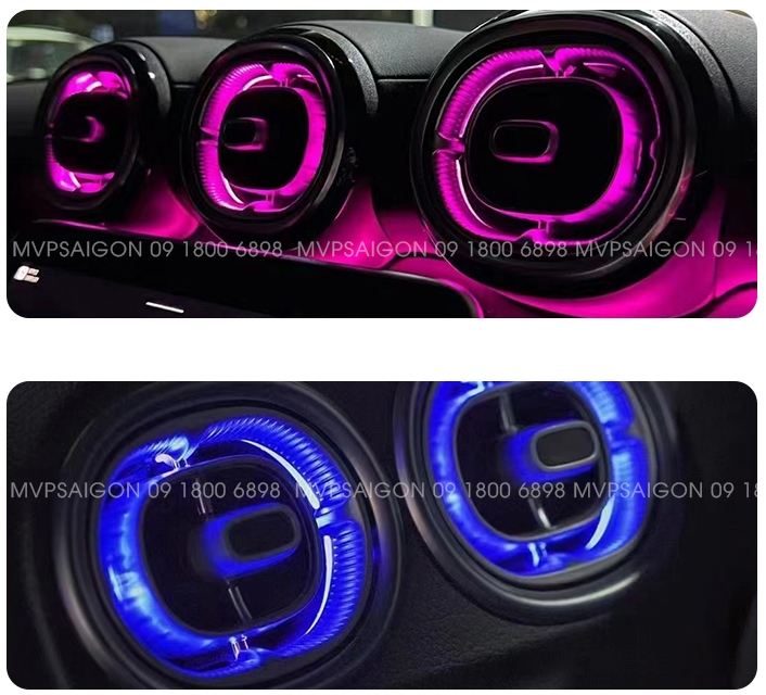 LED nội thất Benz C Class C200 C300 GLC 2022-2023