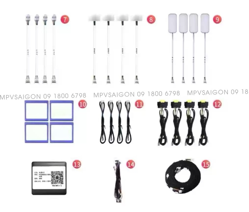 LED viền nội thất 22 chi tiết cho Kia Sorento