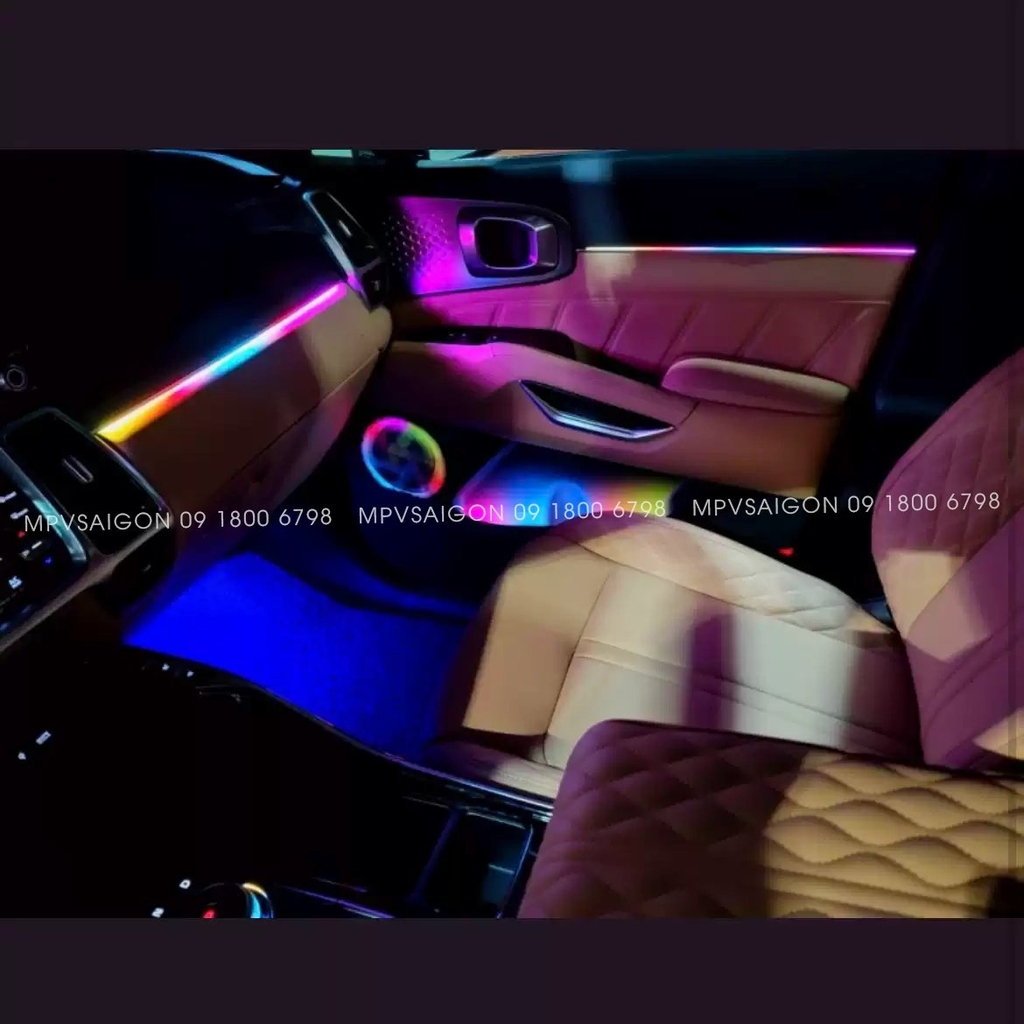 LED viền nội thất 22 chi tiết cho Kia Sorento