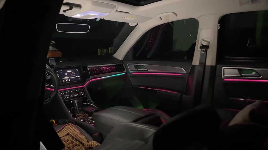 Nâng Cấp LED Viền Nội Thất Volkswagen Teramont - Lắp Đặt Nguyên Bản