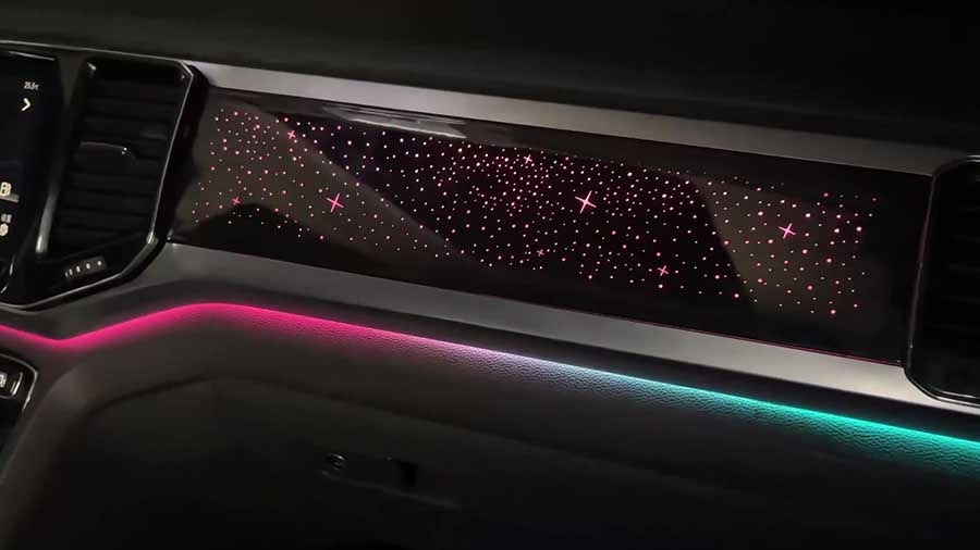 Nâng Cấp LED Viền Nội Thất Volkswagen Teramont - Lắp Đặt Nguyên Bản