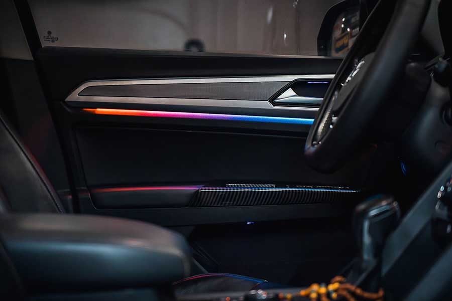 Nâng Cấp LED Viền Nội Thất Volkswagen Teramont - Lắp Đặt Nguyên Bản