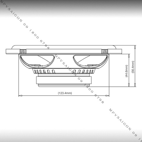 Loa phân tần lắp trên xe ô tô JBL CLUB 6500C