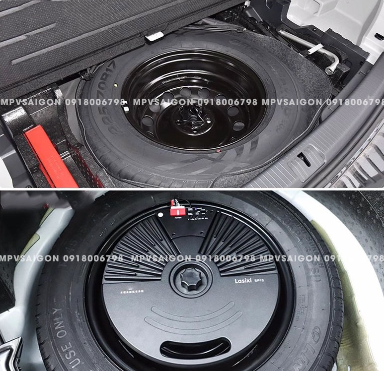 Loa siêu trầm đặt cốp/ hốc bánh sơ cua Volkswagen Viloran 2024