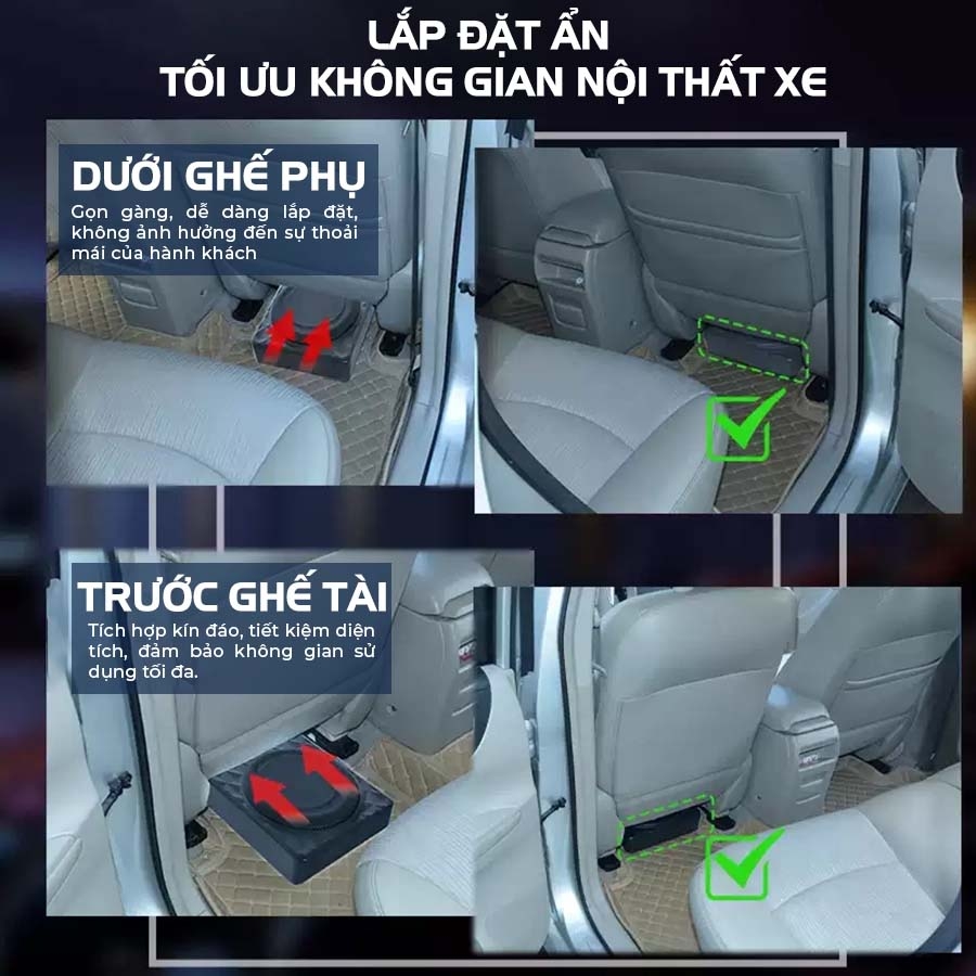 LOA SUB GẦM GHẾ LAS P8/ P10