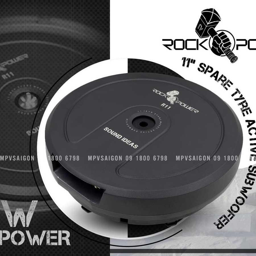 Loa sub Rockopower R11 250W RMS đặt bánh xe dự phòng