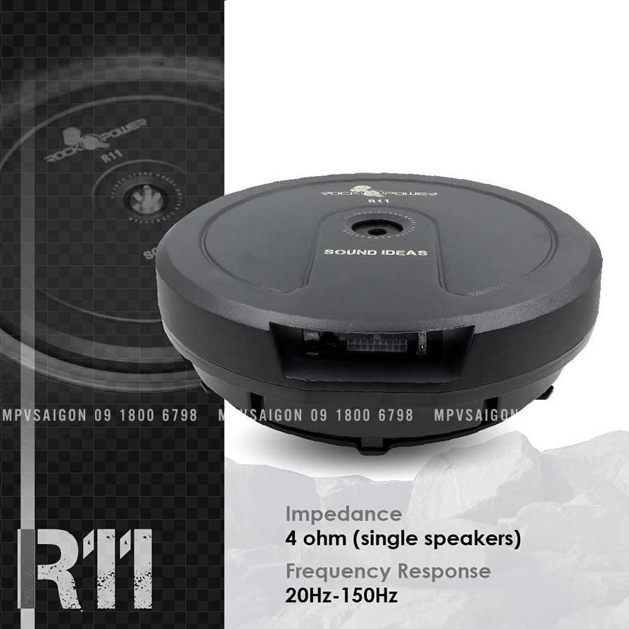 Loa sub Rockopower R11 250W RMS đặt bánh xe dự phòng
