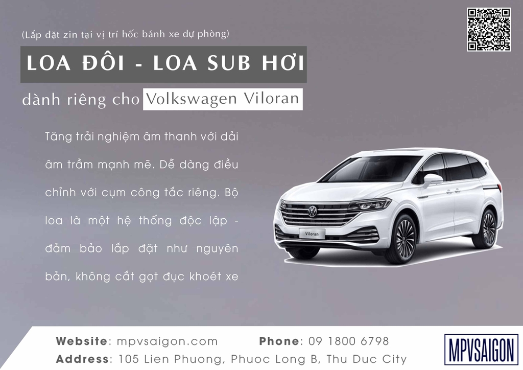VILORAN - BROCHURE LOA ĐÔI - LOA SUB HƠI LẮP ĐẶT ZIN VÀO HỐC BÁNH XE DỰ PHÒNG