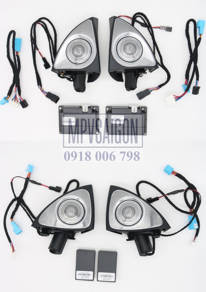 Loa xoay 3D tích hợp led Mercedes Benz