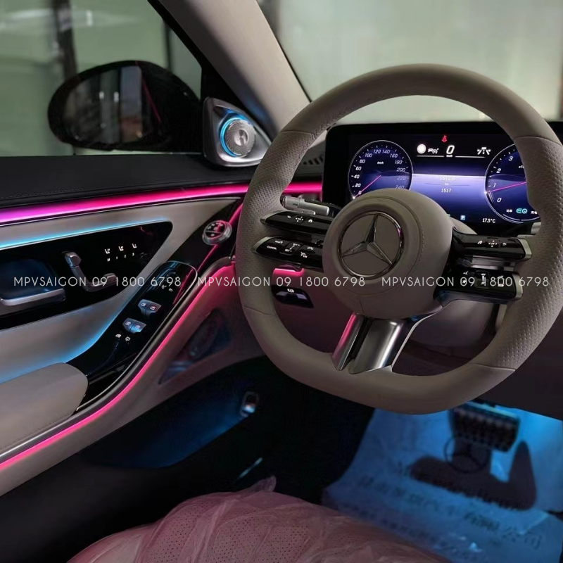 Loa Xoay 4D Burmester Led 64 Màu Cột A cho xe Mercedes - Benz C-Class, GLC-Class, E-Class, S-Class