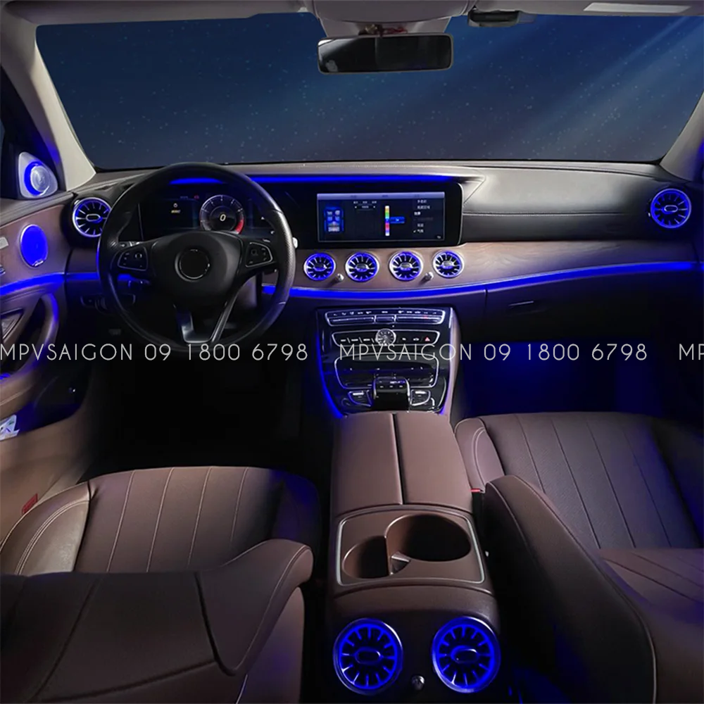 Loa Xoay 4D Burmester Led 64 Màu Cột A cho xe Mercedes - Benz C-Class, GLC-Class, E-Class, S-Class