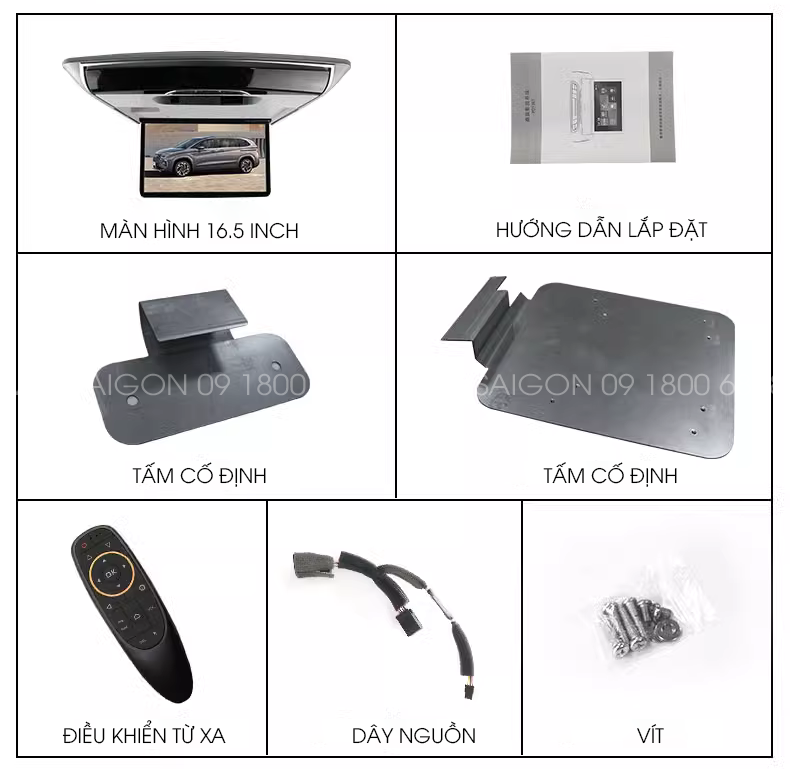 Màn hình gập trần Android Hyundai Palisade