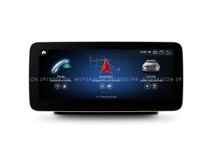 Màn hình giải trí Android 4G cho xe Mercedes C/GLC 2015 -2025