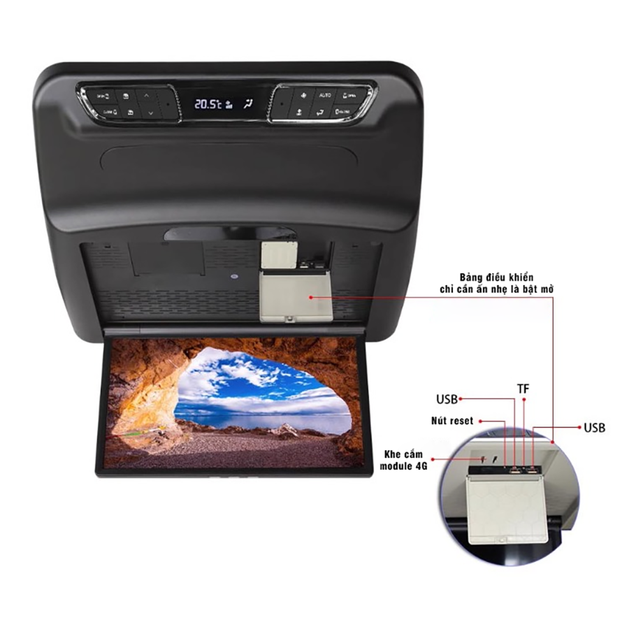 Màn hình trần GAC M8 - Phụ kiện GAC M8 MPVSAIGON