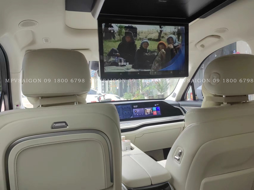 Màn hình trần Panorama cho xe cửa sổ trời toàn cảnh