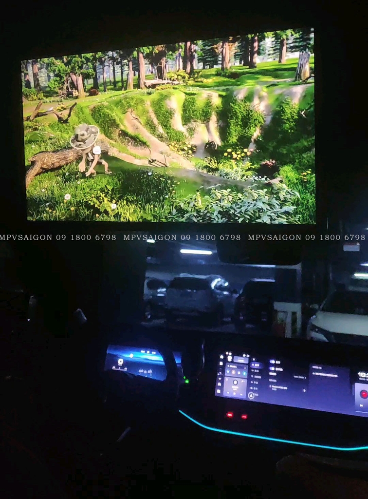 Màn hình trần Panorama cho xe cửa sổ trời toàn cảnh